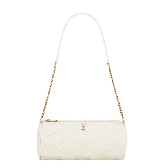 Pre-owned Yves Saint Laurent Lambskin Shoulder Bag Sade Cream - Picture 1 of 3